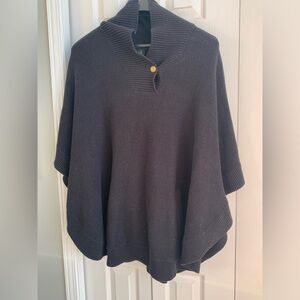 Ralph Lauren Black Knit Poncho (SZ 3X)